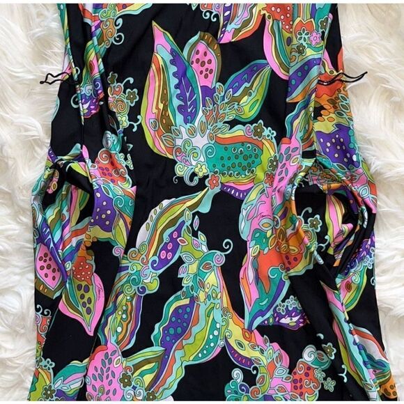 Trina Turk "Sea Garden" Halter Maxi Dress Size Medium - Picture 4 of 9